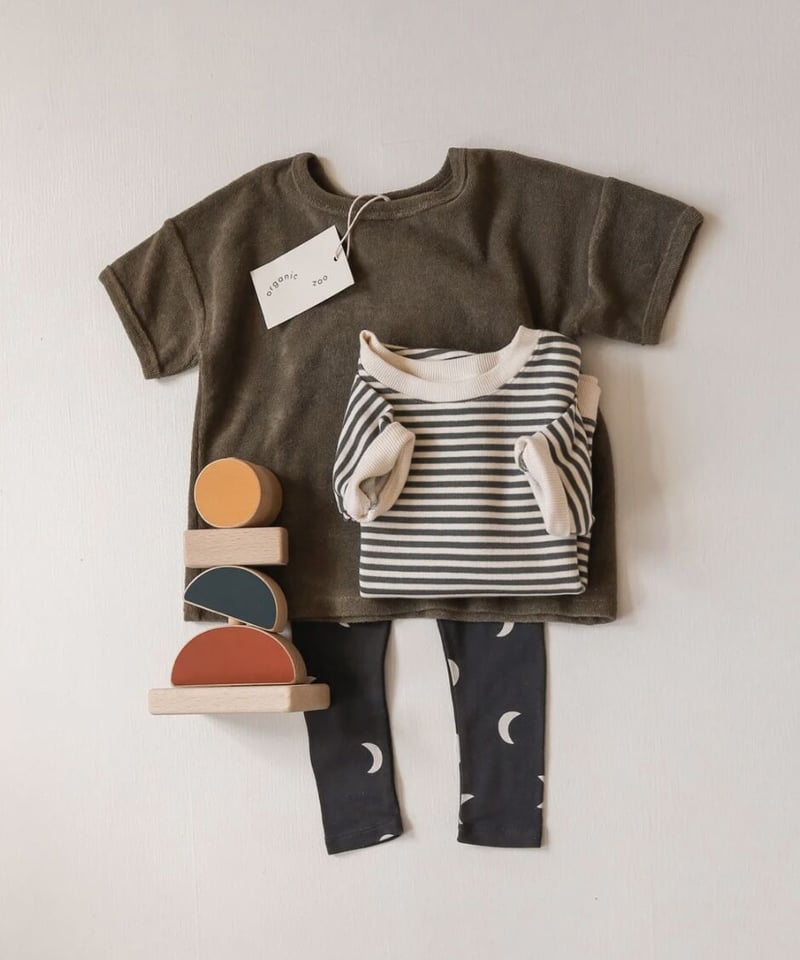 organic zoo - Olive Terry Boxy T-Shirt 送料無料 | U...