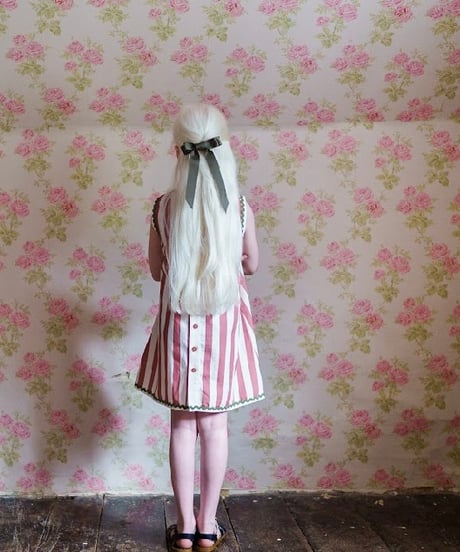 Little Cotton Clothes -  Hannah Dress Raspberry Stripe