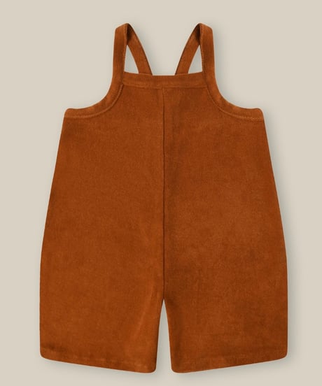 organic zoo - Terracotta Terry Cropped Dungarees