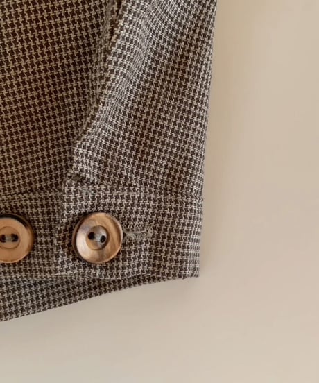 HELLO LUPO - Gigi shorts, brown houndstooth
