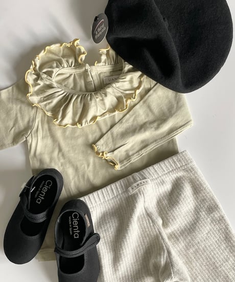 UANDEL - mellow collared tops (melon yellow)