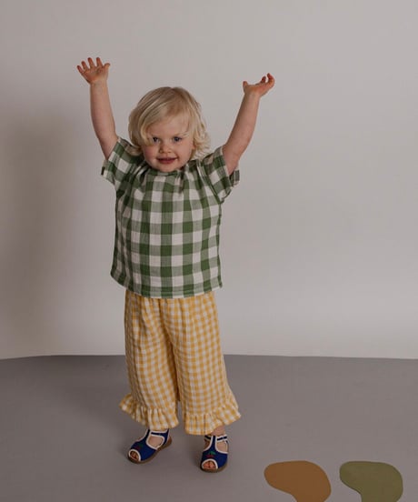 organic zoo - Honeycomb Gingham Frill Culottes