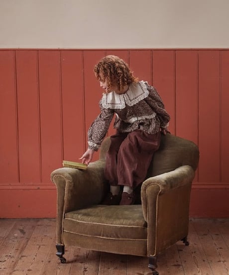 Little Cotton Clothes - Jessica Trousers Velvet in Nutmeg