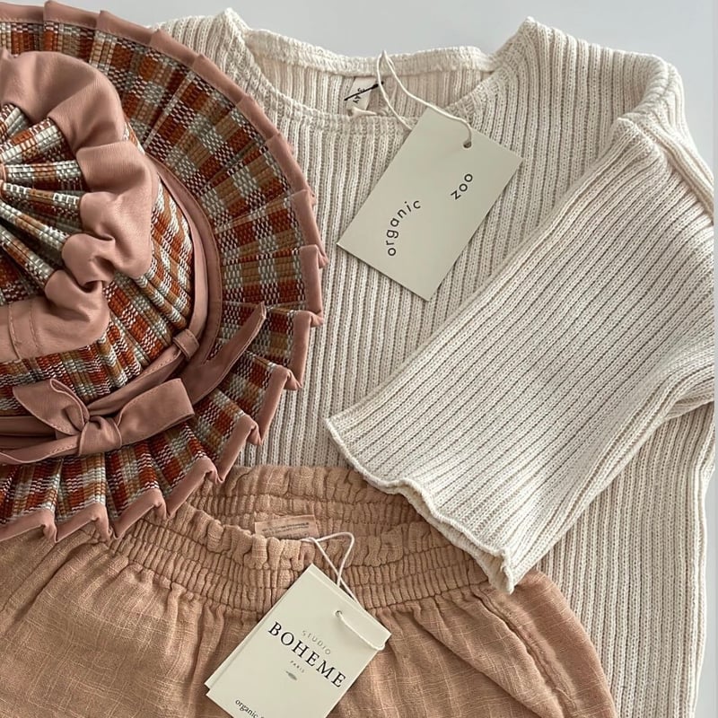 トップス organiczoo organic zoo - Boat Neck Oat Knitted Top | U andel