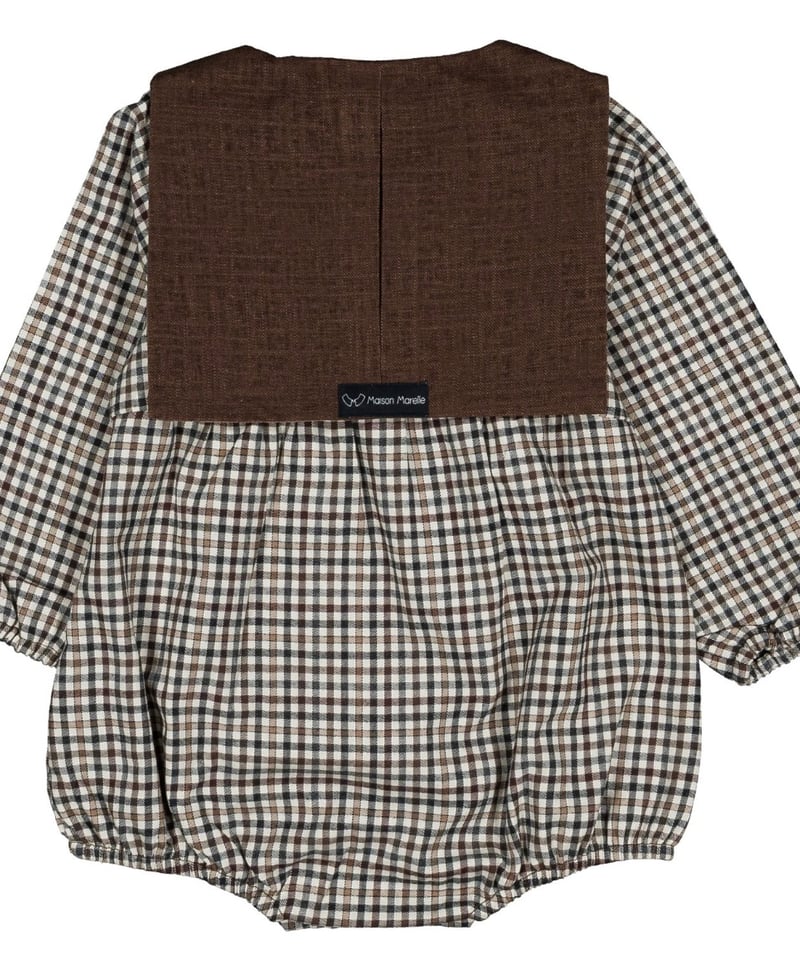 予約販売商品】 Maison Marelle - Romper CAMBON - brown