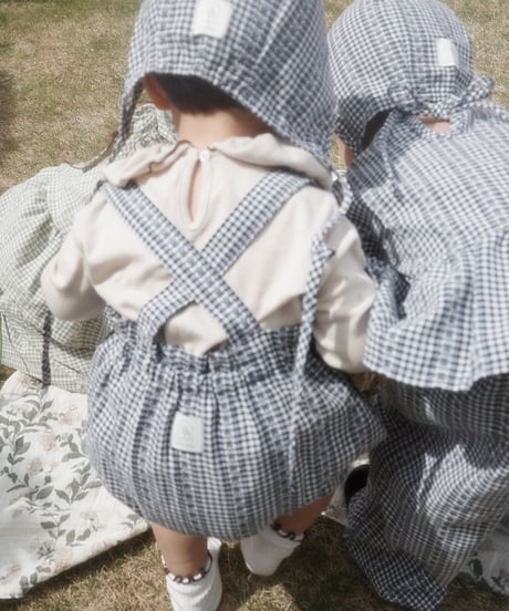 UANDEL - Shadow Navy Gingham Bonnet