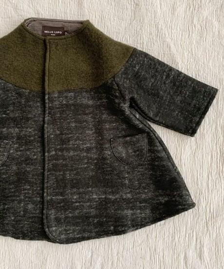 HELLO LUPO - Bell coat / marble green