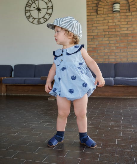 HELLO LUPO - OLIVER BABY TUTA - BLUE CANDY/LINEN NAVY