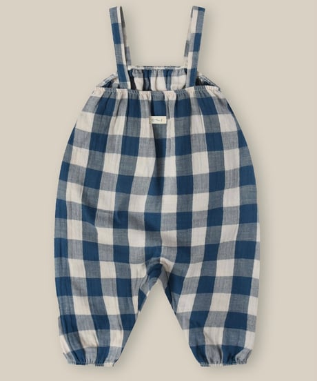 organic zoo - Pottery Blue Gingham Artisan Jumpsuit