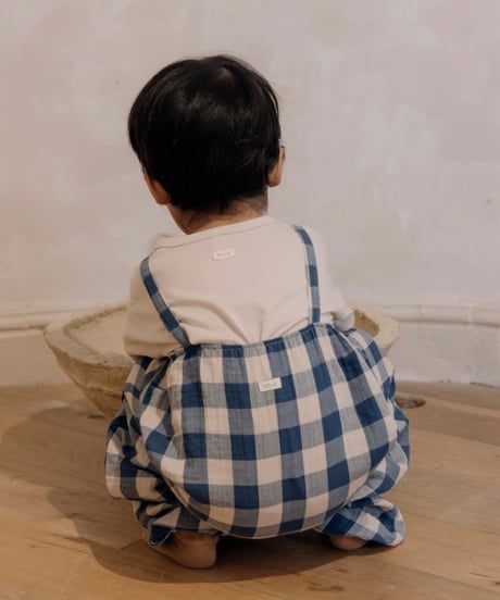 organic zoo - Pottery Blue Gingham Artisan Jumpsuit