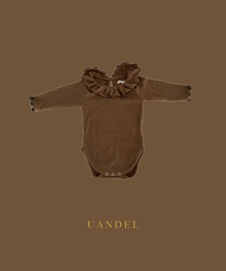 UANDEL - Mellow Collared Romper (Camel Brown)