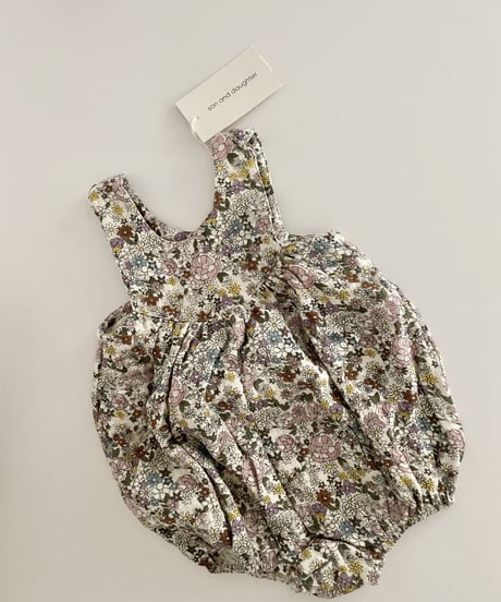son and daughter - LEILA FLORAL ROMPER
