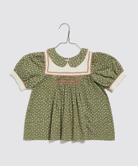 Little Cotton Clothes - Bella Smocked Blouse in Hawthorn Floral