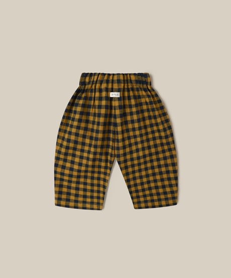 organic zoo - Blueberry Gingham Carrot Pants