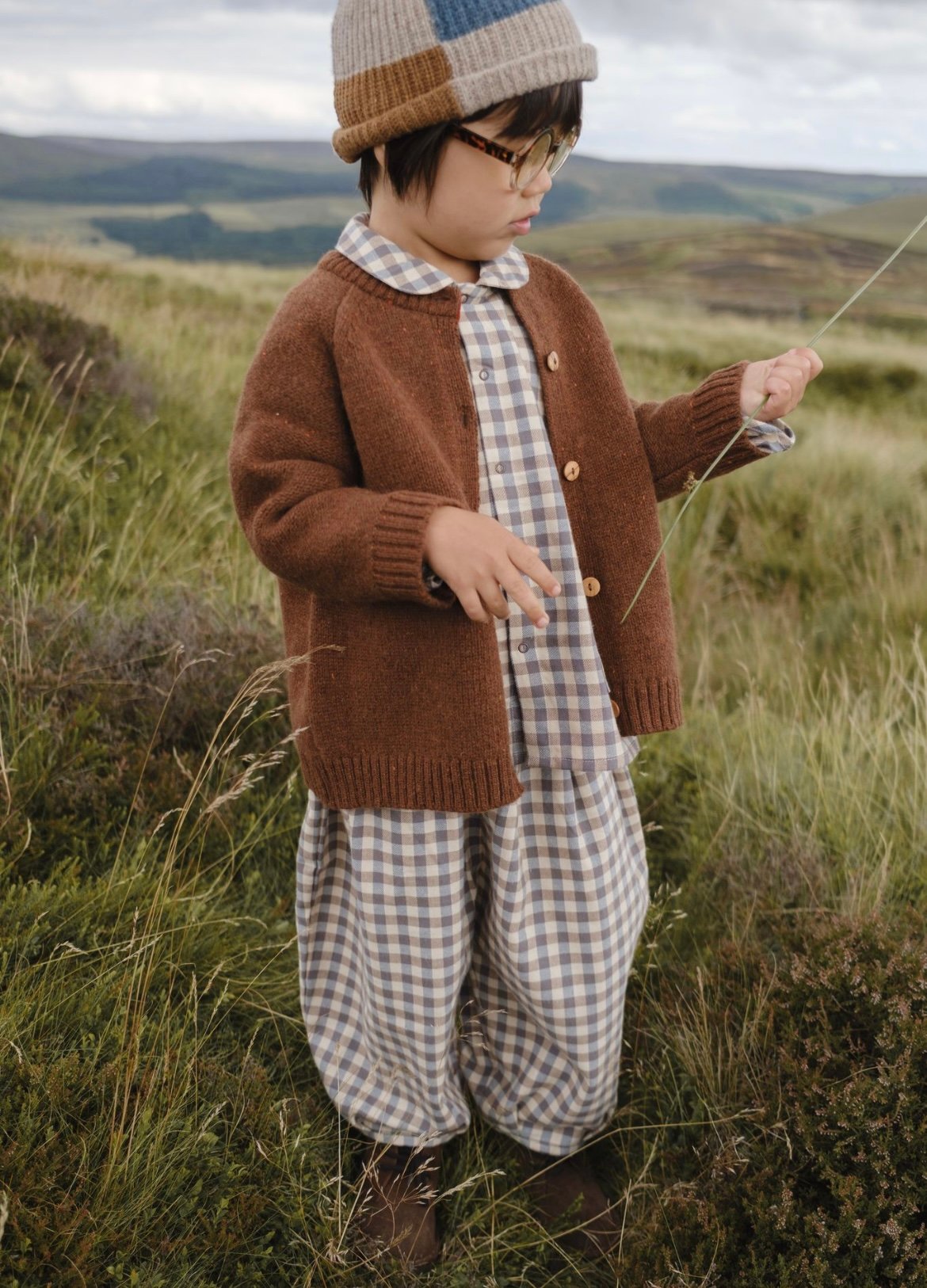 ボトムス organic zoo 1-2y Gingham Lodge Pants Shoreline Gingham Lodge Pants | Organic Zoo