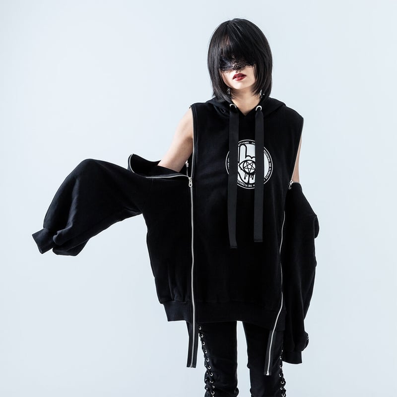 42 - 聖像 / Shoulder Zip Wide Sleeve Parka | 42(F