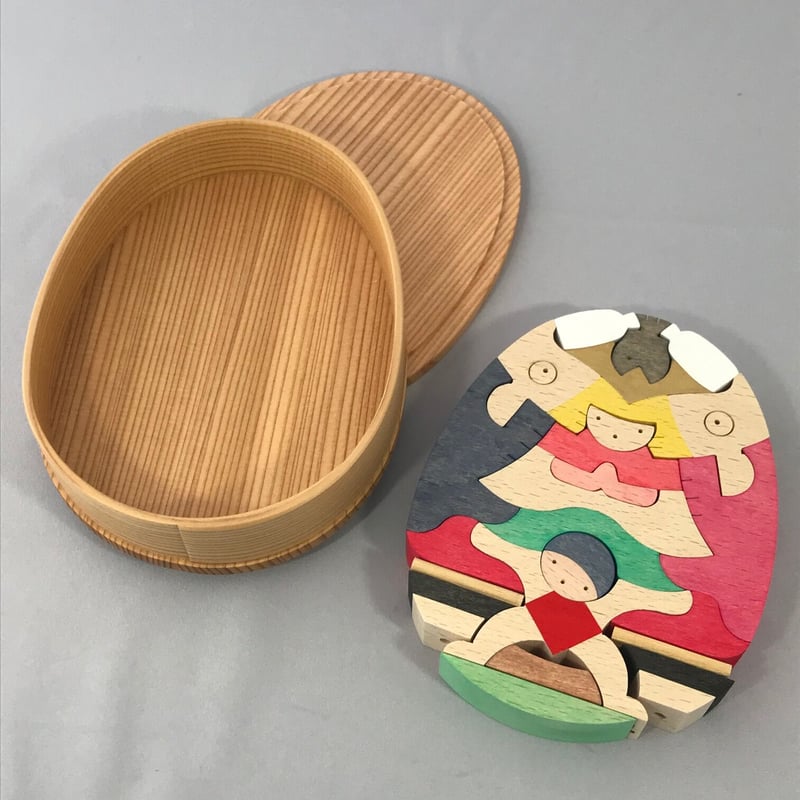 KK247 鯉武者と金太 小黒三郎 組み木の五月人形 | ゆかいなさかなSTORES