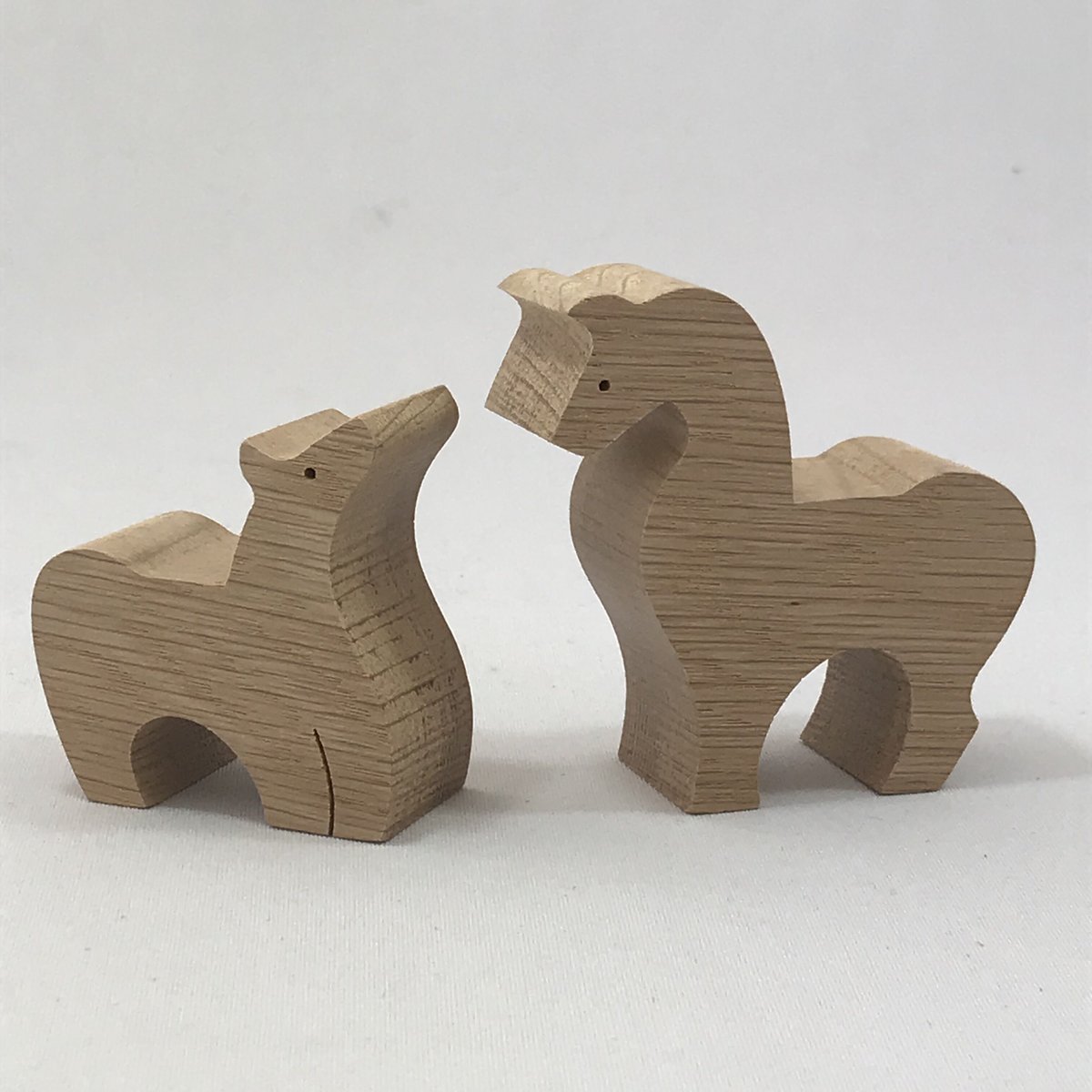 KA160 ウマのカップル 小黒三郎の組み木 十二支の動物 | ゆかいな