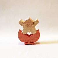 KK316 円武者とかがり火(大) 小黒三郎 組み木の五月人形 | ゆかいな