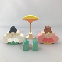 KH417 鯛びな 小黒三郎 組み木のひな人形 | ゆかいなさかなSTORES