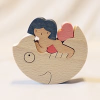 KK215 鯉のぼり（小） 小黒三郎 組み木の五月人形 | ゆかいな