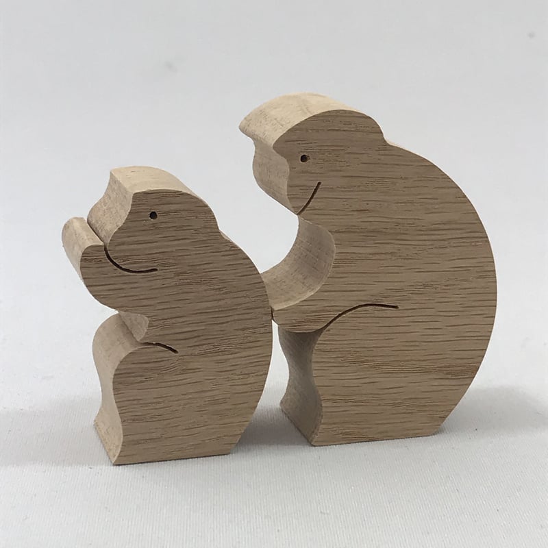 希少　サルサ 教材5巻セット&CD KA162 サルのカップル 小黒三郎の組み木 十二支の動物 | ゆ