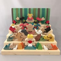 小黒三郎の組み木　五月人形　鯉のぼり 小 KK215 鯉のぼり（小） 小黒三郎 組み木の五月人形 | ゆかいな