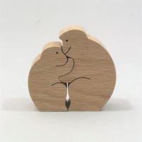 KA156 トラのカップル 小黒三郎の組み木 十二支の動物 | ゆかいな