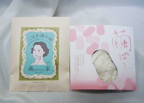 繭ぱふとこぼれ繭石鹸26gセット
