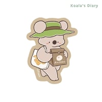 コアラ絵日記　ステッカー　あんぱん