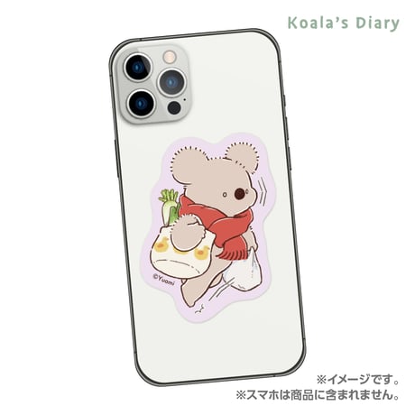 コアラ絵日記　ステッカー　おっと！