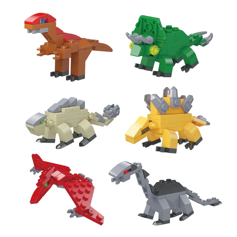 APブロックミュージアム 恐竜合体ブロック 6個入 BOX | API