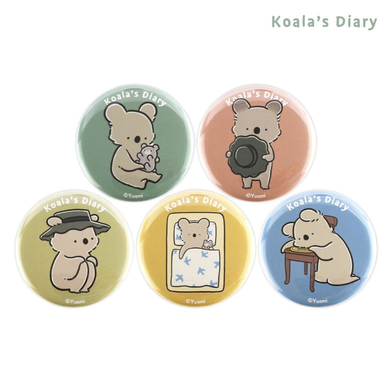 コアラ絵日記 缶バッジ（何が出るかお楽しみ） | API official shop