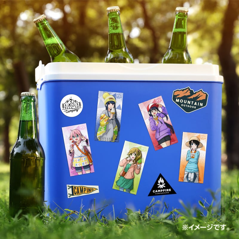 ゆるキャン△ Sweets shot ステッカー 01：各務原なでしこ | API