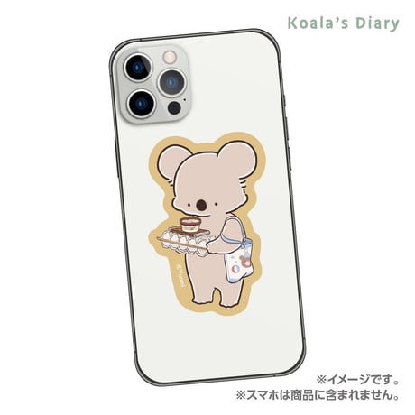 コアラ絵日記　ステッカー　たまご
