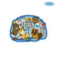タヌキとキツネ　ぷわぷわバルーン　ステッカー　集合