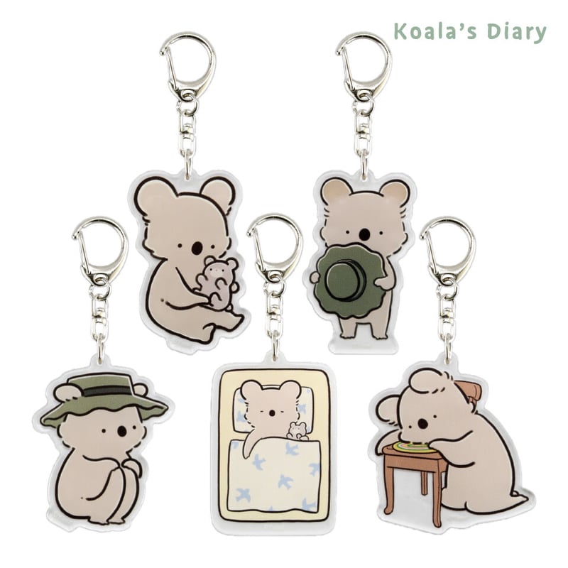 コアラ絵日記 アクリルキーホルダー（何が出るかお楽しみ） | API