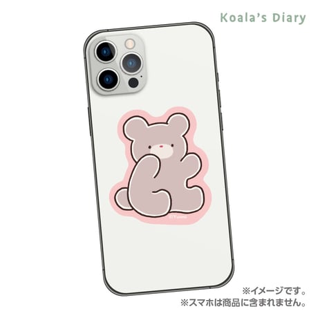 コアラ絵日記　ステッカー　くまちゃん