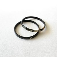 シンプル２連バングル ブラックマーブル VSY19021