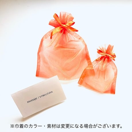 変形ラウンドオニキスチェーンペンダント ベージュマーブル NKW22032