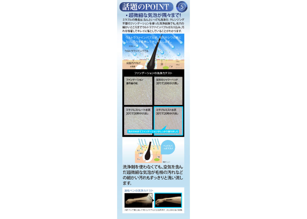 ミラブル　【20%OFF】 ミラブルプラス」シャワーヘッド20％OFF5年保証(通常1年） | Upro
