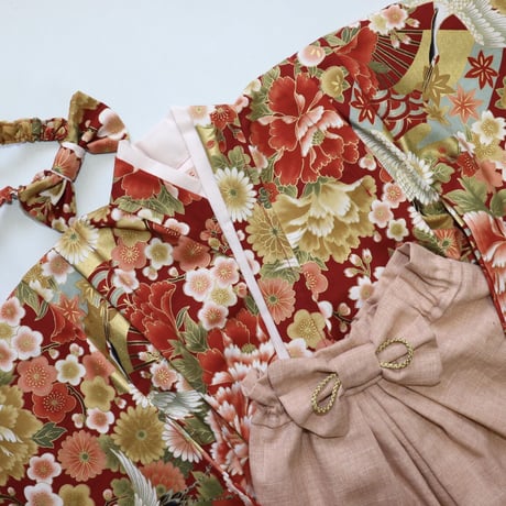 ⭐︎完成品セール⭐︎金彩鶴と御所車　90-95cm