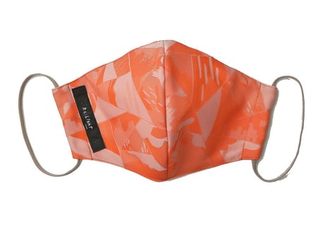 【Standard  Model】PatchWork Taste Jacquard MASK 【Size：1 ～3 /  Color：Coral 】[ALLシーズン対応]