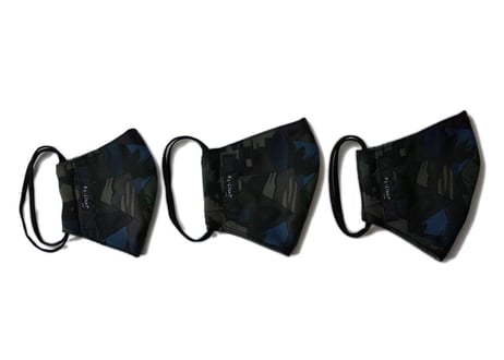 【Premium Model】PatchWork Taste Jacquard MASK 【Size：1 /  Color：DARK 】[秋～春シーズン推奨]