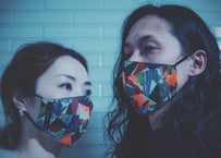 【Premium Model】PatchWork Taste Jacquard MASK【Size：2 /  Color：MULTI 】[秋～春シーズン推奨]