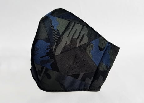 【Premium Model】PatchWork Taste Jacquard MASK【Size：3 /  Color：DARK 】[秋～春シーズン推奨]