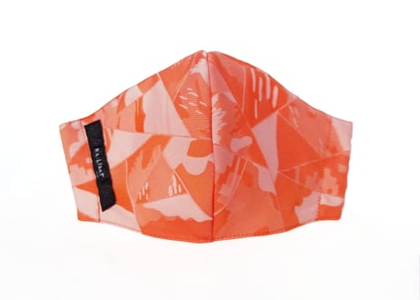 【Standard  Model】PatchWork Taste Jacquard MASK 【Size：1 ～3 /  Color：Coral 】[ALLシーズン対応]
