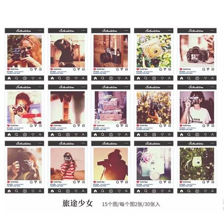 インスタ投稿風ステッカー