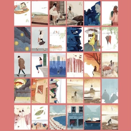 「幸せの力」絵画ポストカード
