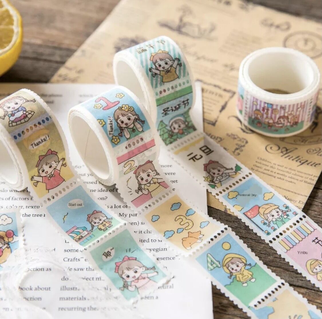 【中古】マスキングテープ 海外 切手風 Amazon.co.jp: 海外 切手風マスキングテープ スタンプ シール